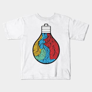 Rainbow Lamp Colorful Kids T-Shirt